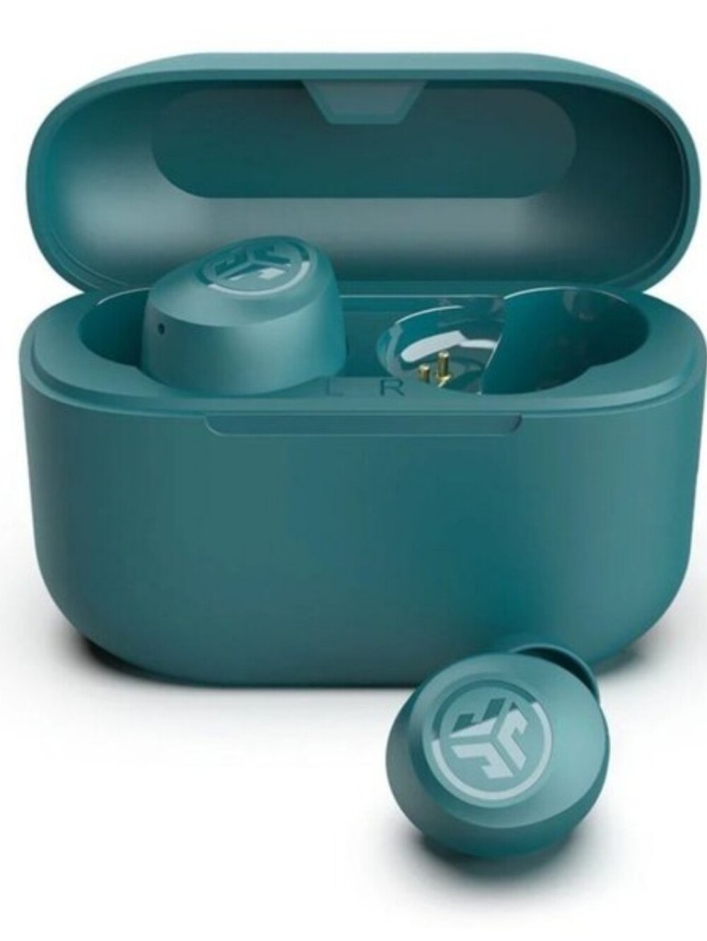 NEW Jlab GoPop+ True Wireless Multipoint Bluetooth Earbuds Aqua Teal